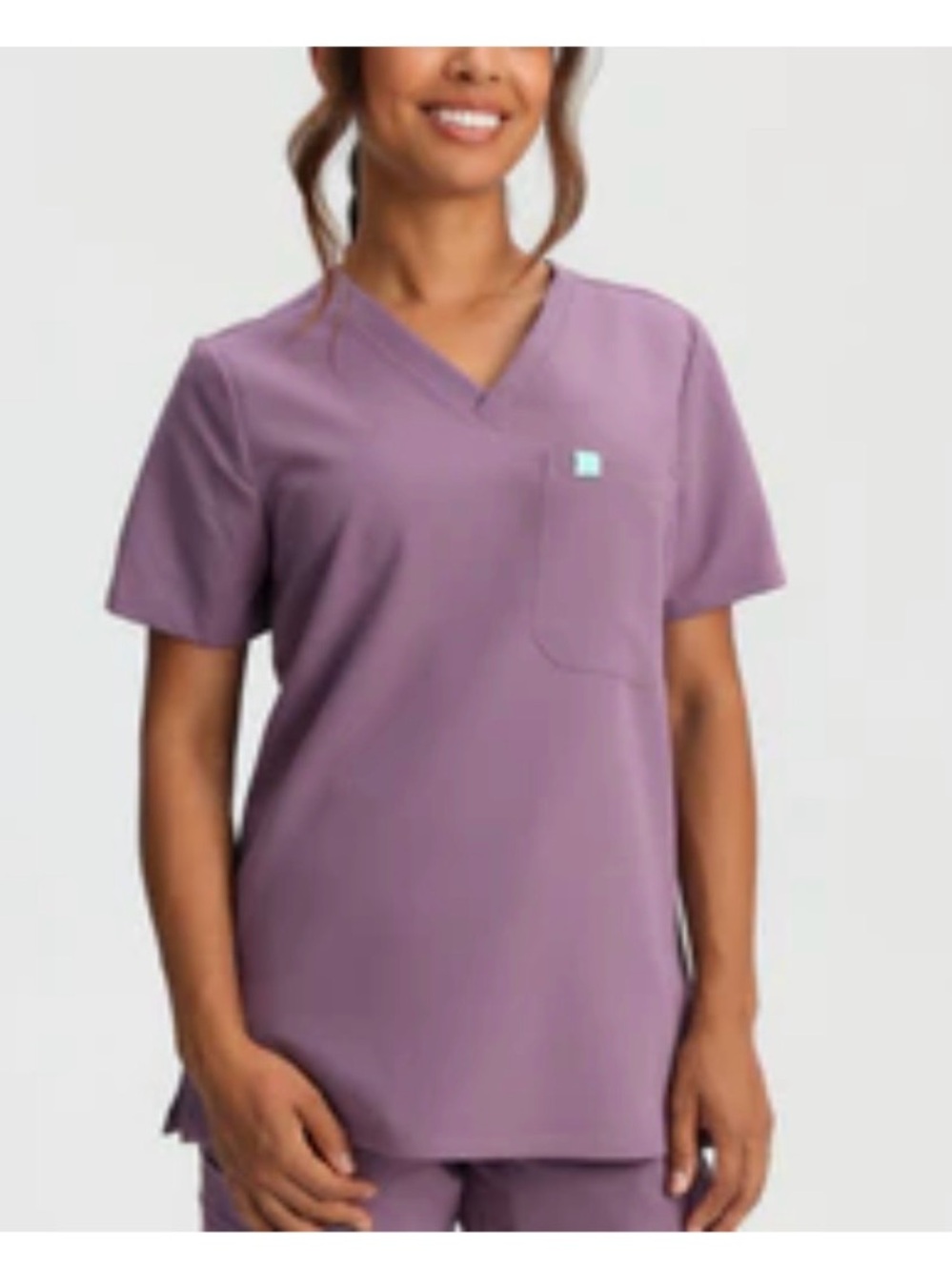 Garde-Malade One Pocket Scrub Top Mauve XXS